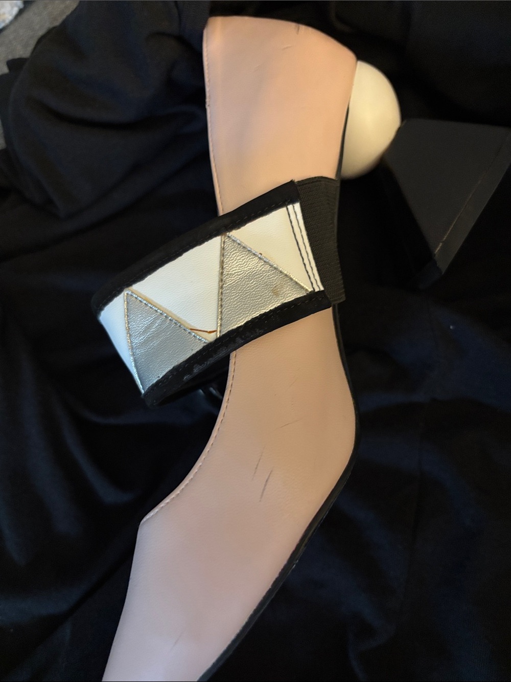 House of Avenues - modern Pink Pointed Mary Jane Heels - Picture 6 of 6